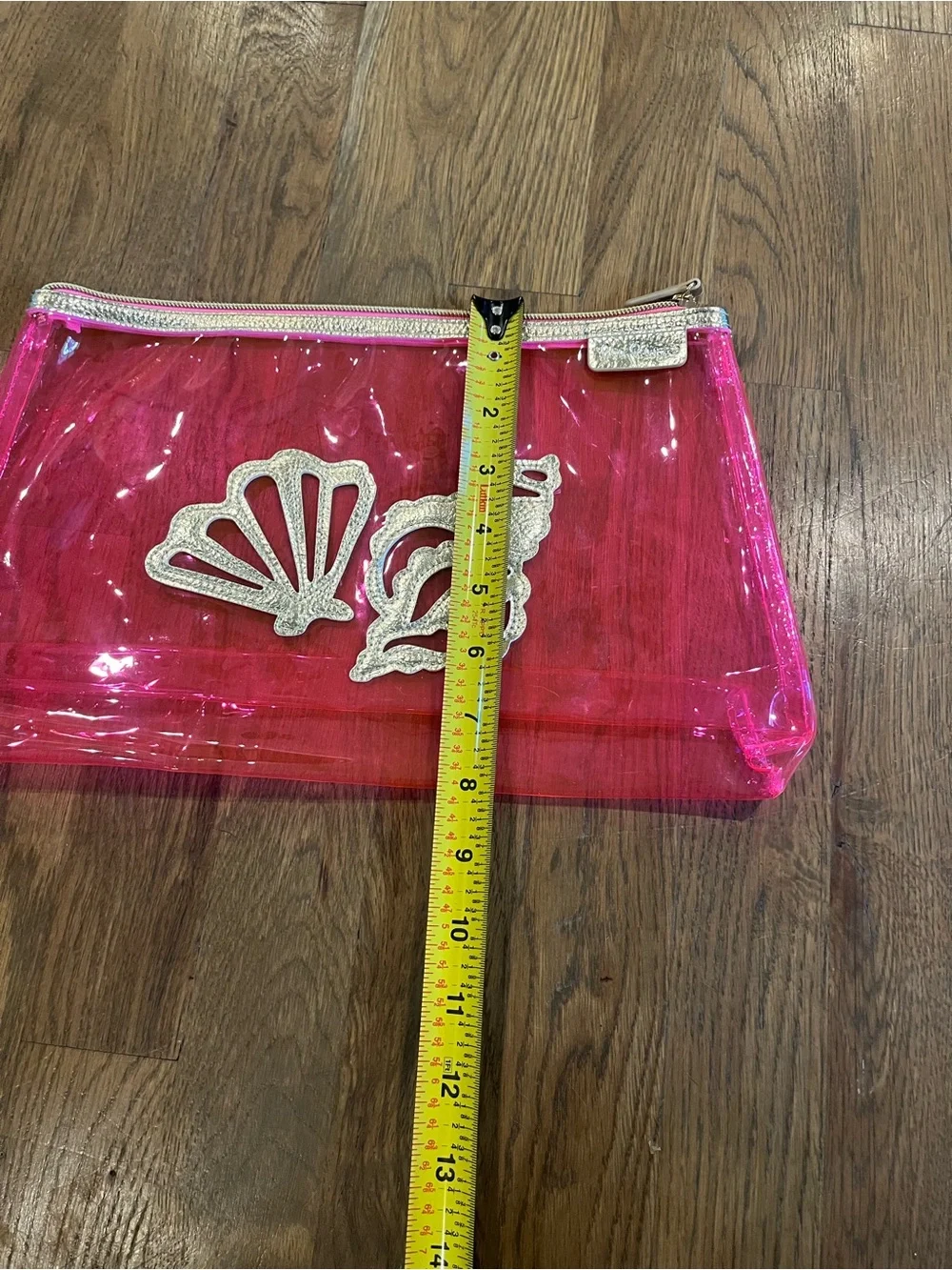 Lilly Pulitzer metallic pvc clutch